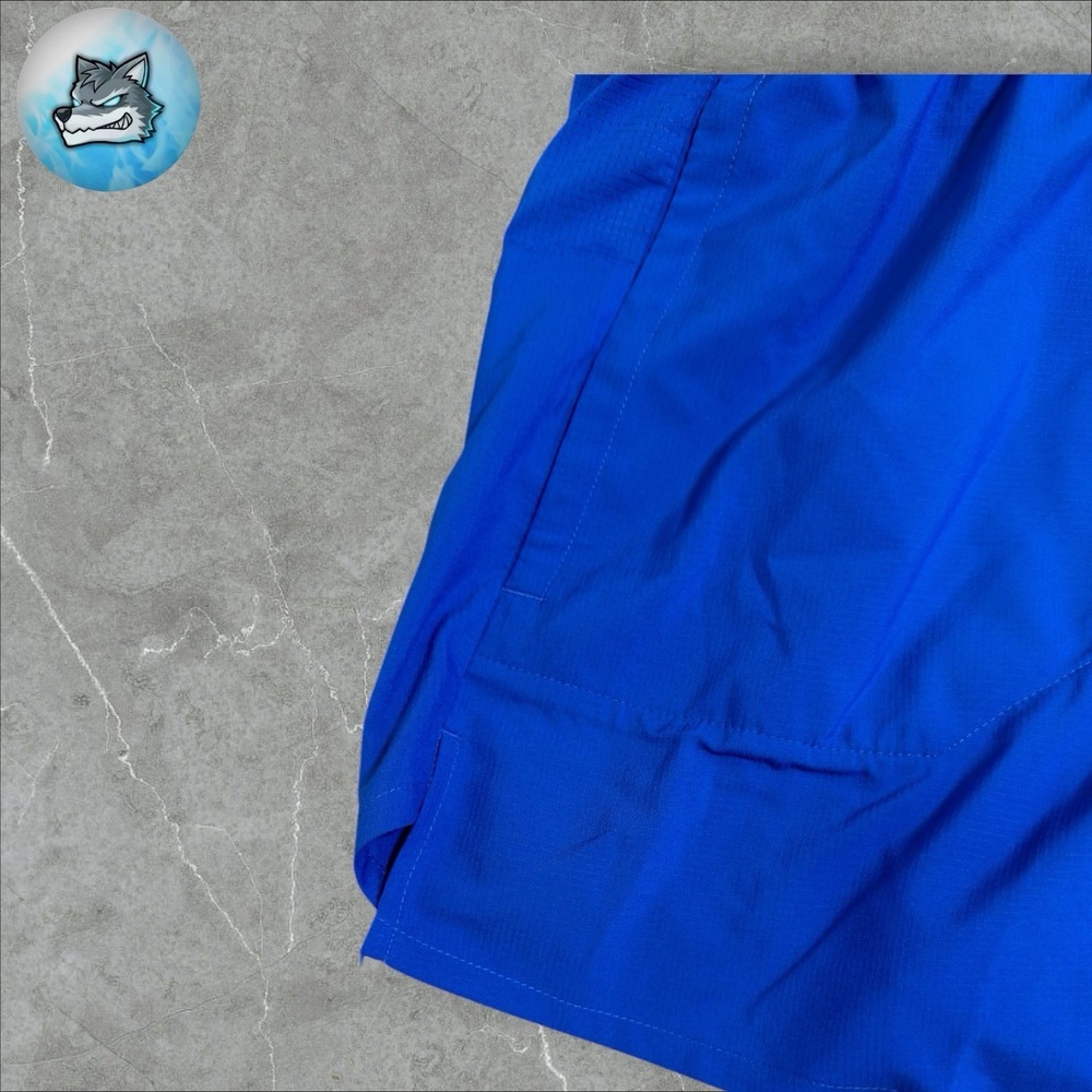 NEW Nike Stride 5" Dri-Fit 2 in 1 Running Shorts Blue Mens Size M FN2992-480 - Picture 3 of 10